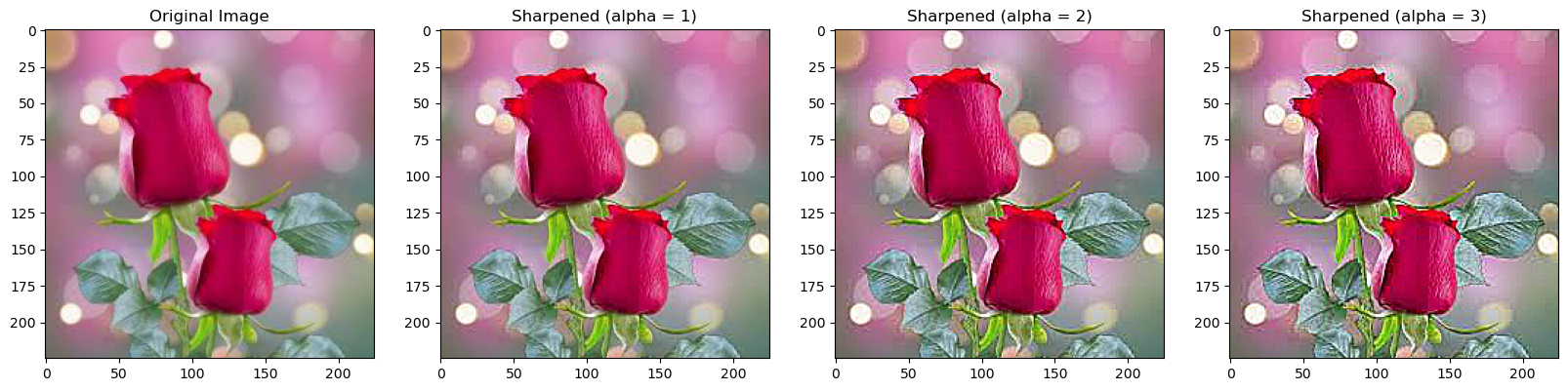 Sharpening of Flower Image