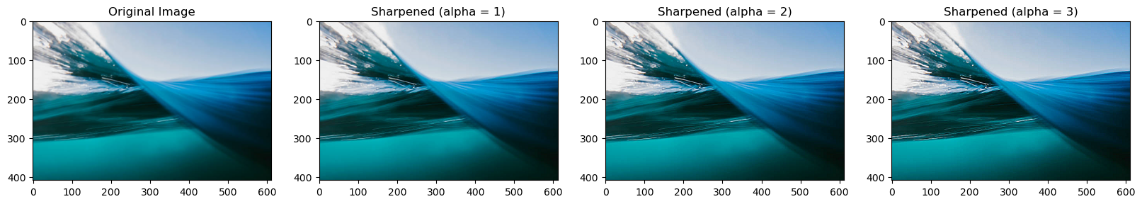 Sharpeniing of Water Image